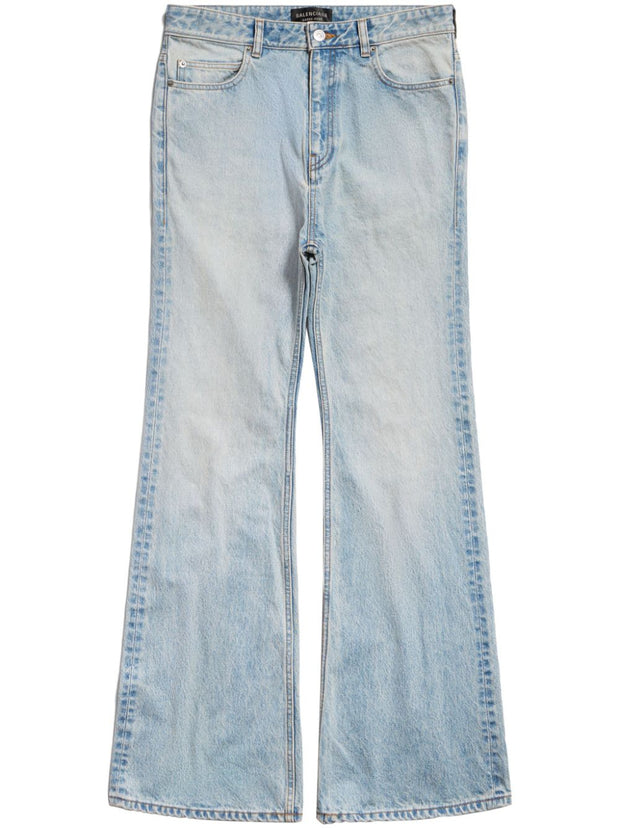 Balenciaga Wide Leg Jeans - Clear Blue
