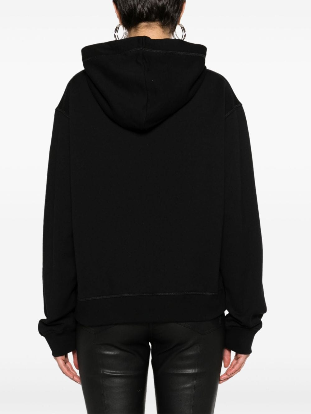 Dsquared2 Logo Print Hooded Sweatshirt Black