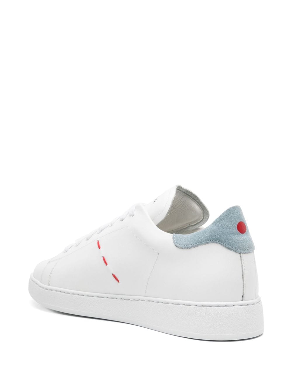 Kiton Leather Low Top Sneakers White