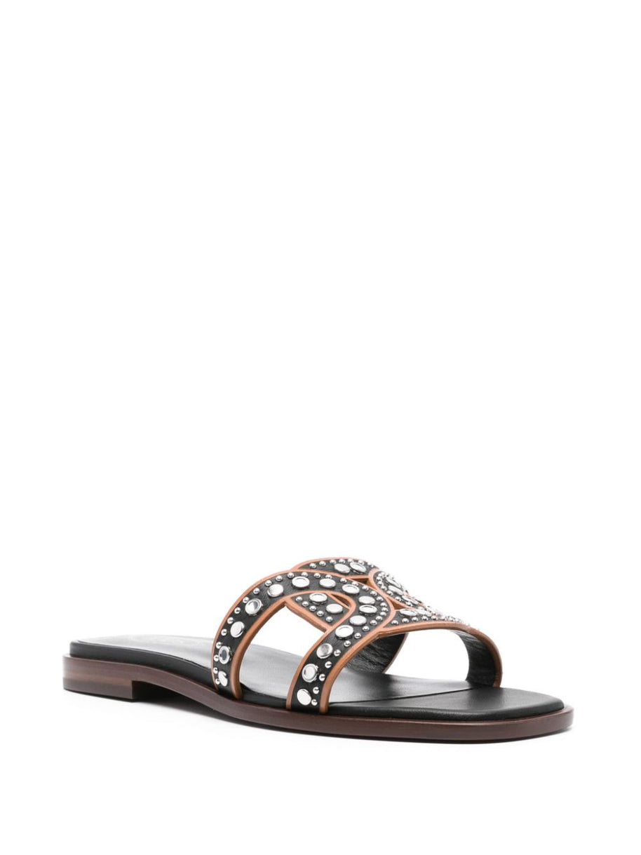 Tod's Studded Leather Sandals