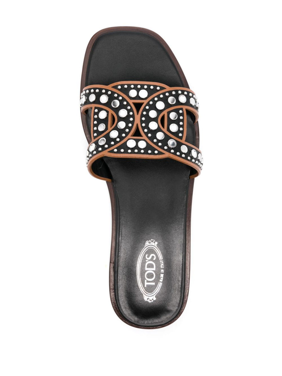 Tod's Studded Leather Sandals