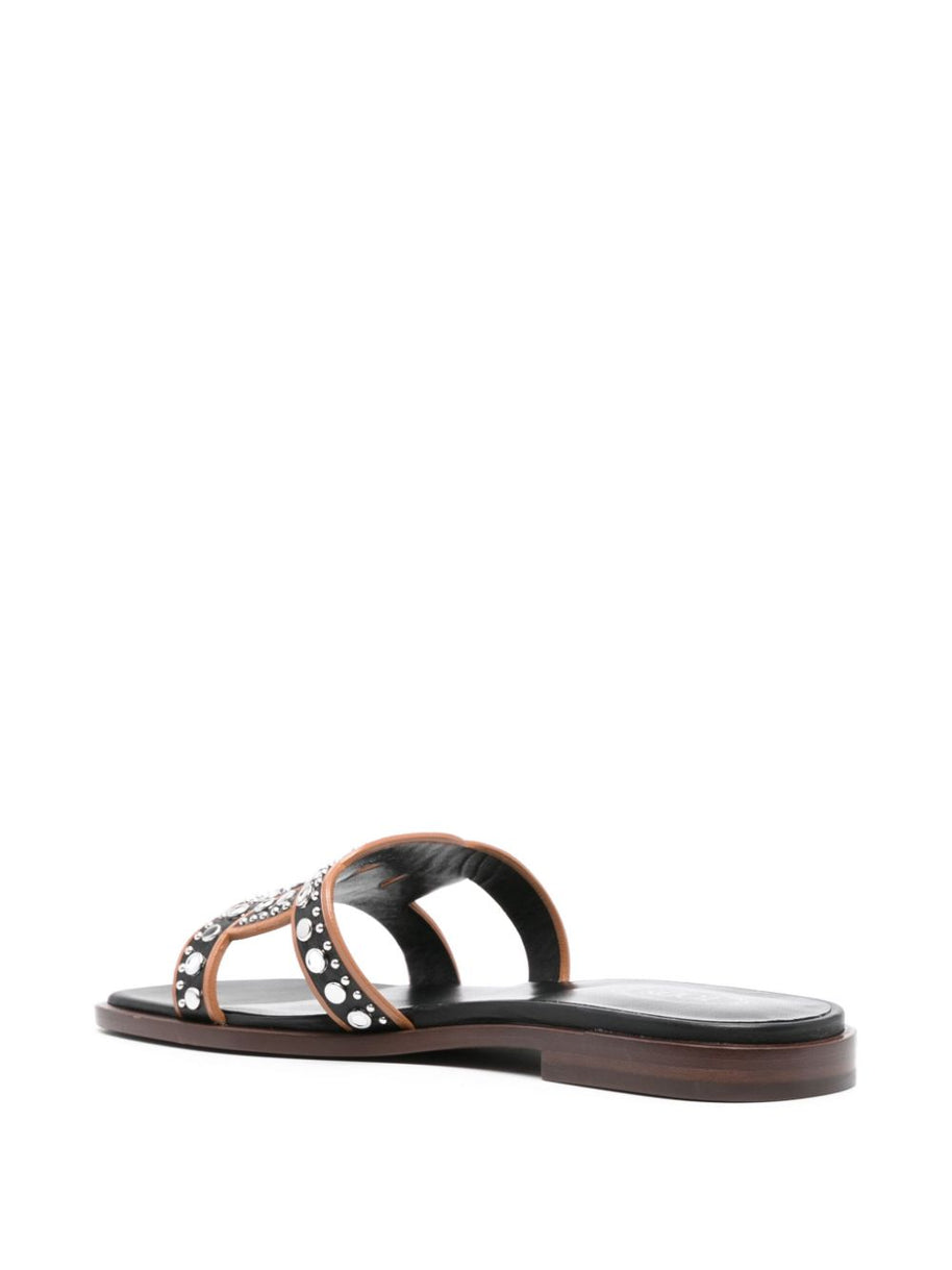 Tod's Studded Leather Sandals