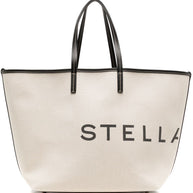 Stella McCartney Logo Canvas Tote Bag