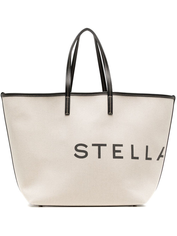 Stella McCartney Logo Canvas Tote Bag