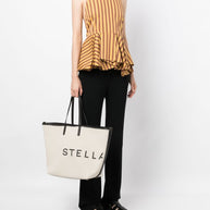 Stella McCartney Logo Canvas Tote Bag