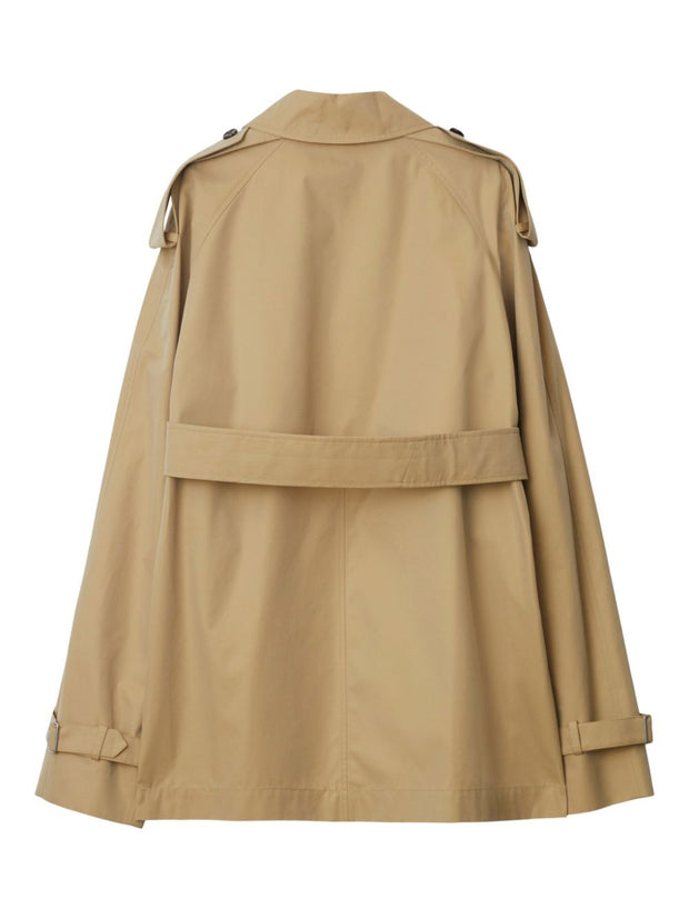 Burberry Double Breasted Belted Trench Coat