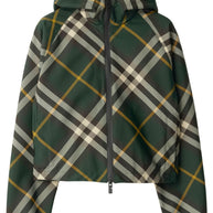 Burberry Check Short Hooded Jacket