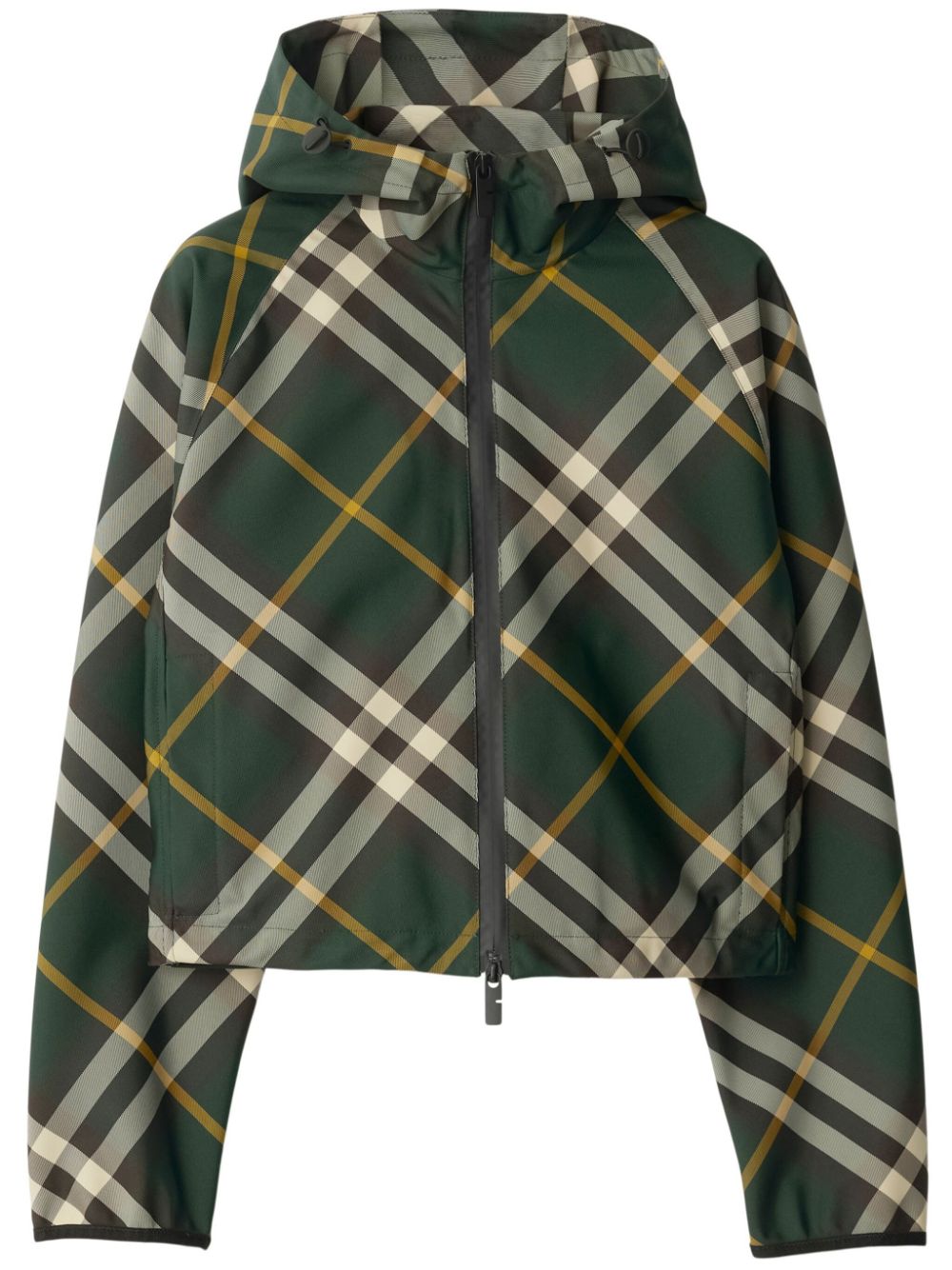 Burberry Check Short Hooded Jacket