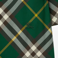 Burberry Check Cotton Shirt In Green
