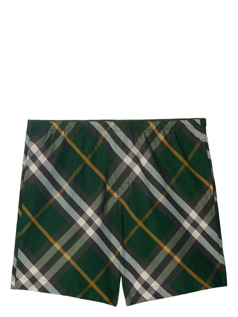Burberry Swim Shorts In Green