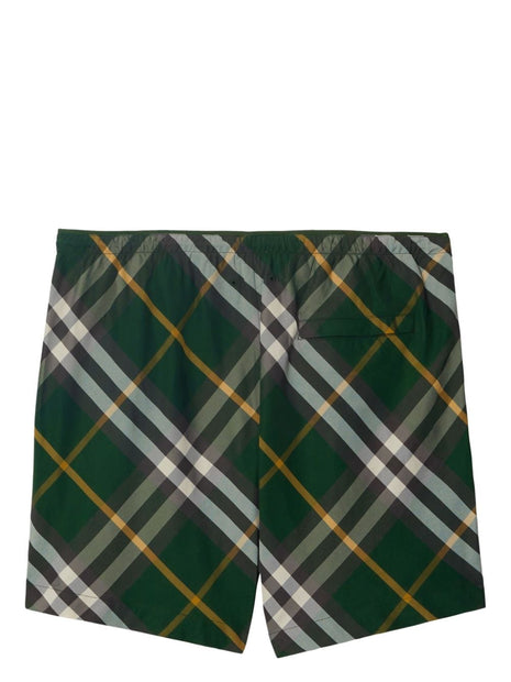 Burberry Swim Shorts In Green