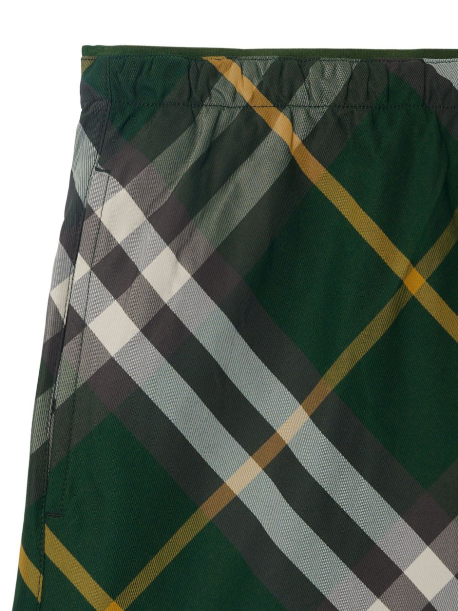 Burberry Swim Shorts In Green