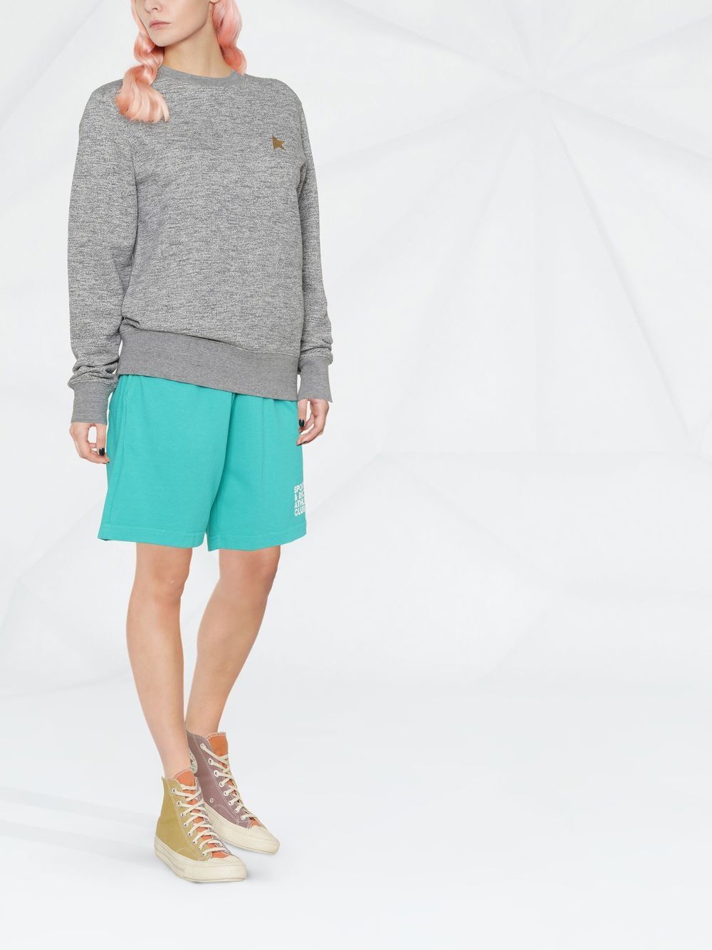 Golden Goose Star Print Sweatshirt Grey