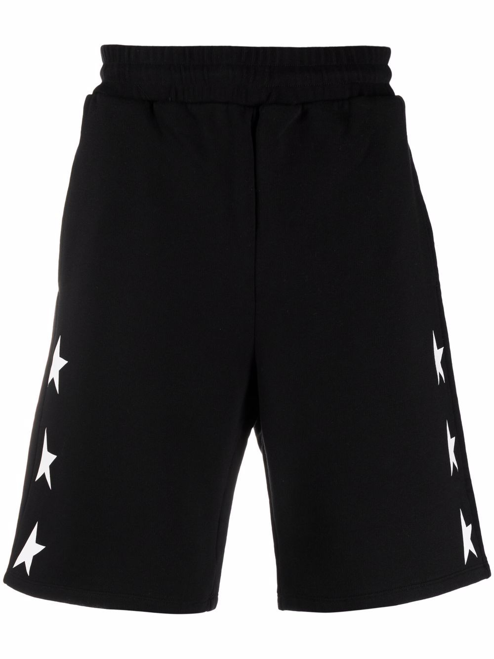 Golden Goose Cotton Star Print Shorts Black