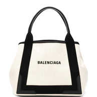 Balenciaga Cabas Canvas Tote With Removable Pouch