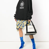 Balenciaga Cabas Canvas Tote With Removable Pouch
