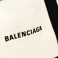 Balenciaga Cabas Canvas Tote With Removable Pouch