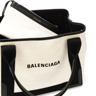 Balenciaga Cabas Canvas Tote With Removable Pouch