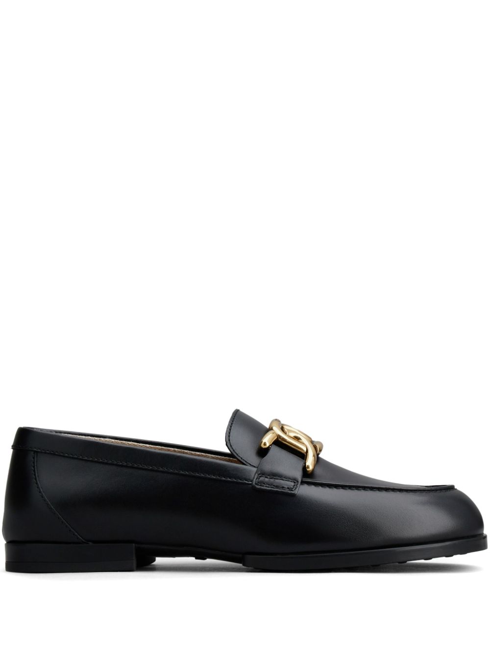 Tod's Black Leather Loafers