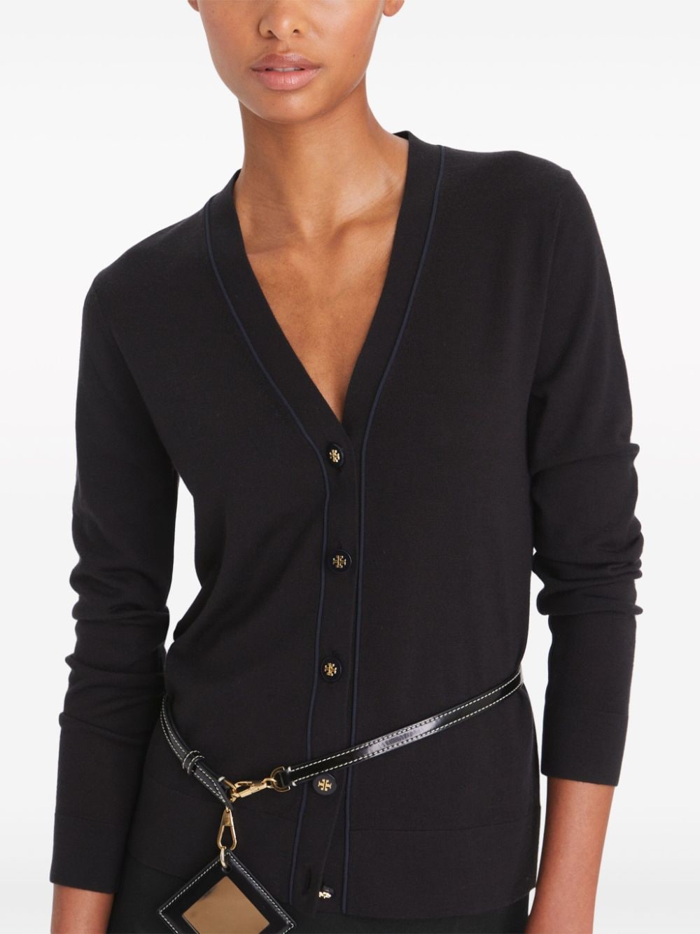 Tory Burch Simone Fine Knit Cardigan