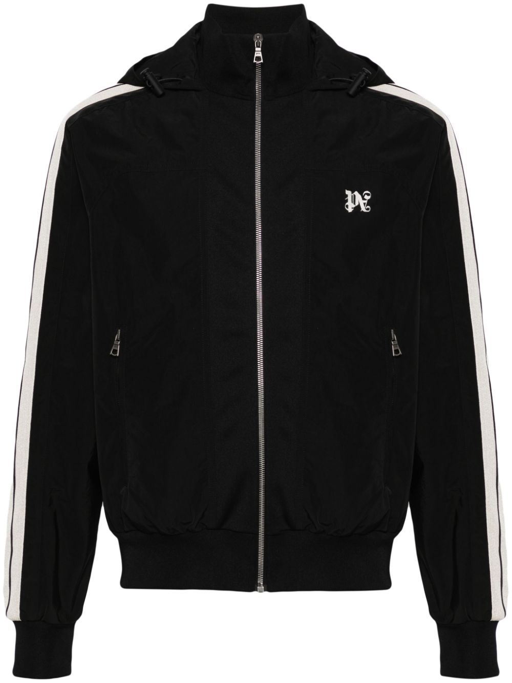 Palm Angels Contrast Band Track Jacket Black