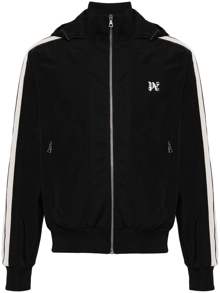 Palm Angels Contrast Band Track Jacket - Black