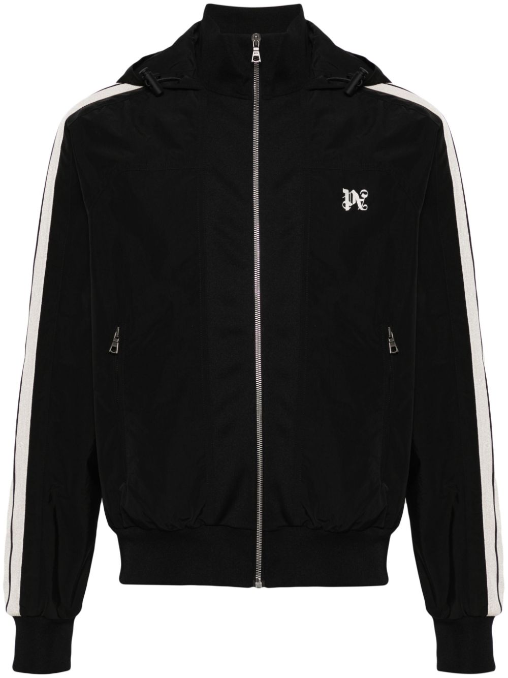 Palm Angels Contrast Band Track Jacket - Black