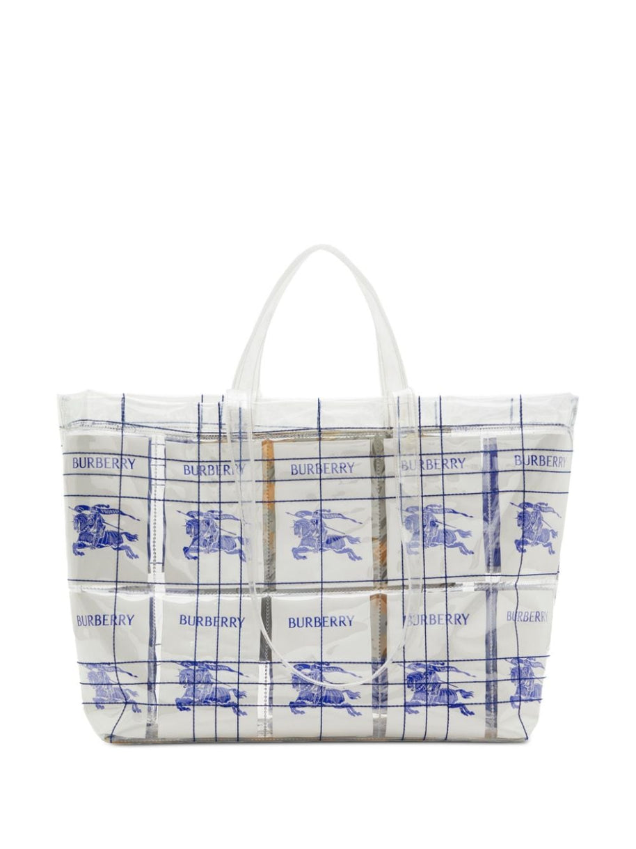 Burberry EKD Logo-tag Transparent Tote Bag