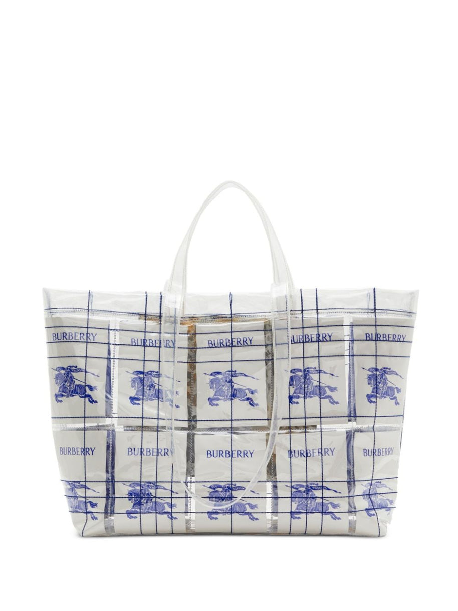 Burberry EKD Logo-tag Transparent Tote Bag