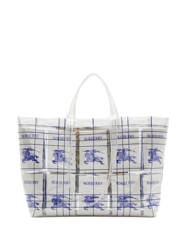Burberry EKD Logo-tag Transparent Tote Bag