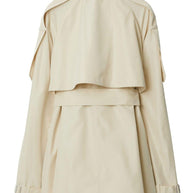 Burberry Short Silk Trench Coat