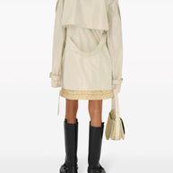 Burberry Short Silk Trench Coat