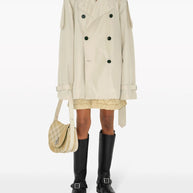 Burberry Short Silk Trench Coat