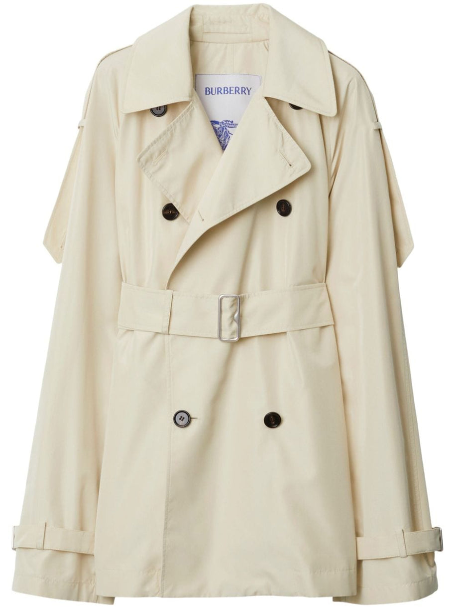 Burberry Short Silk Trench Coat