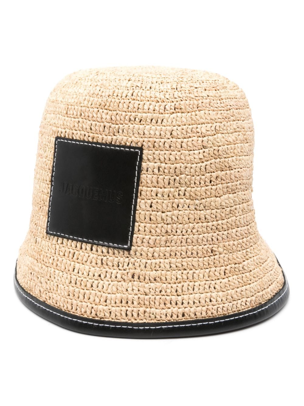 JACQUEMUS Raffia Hat Black