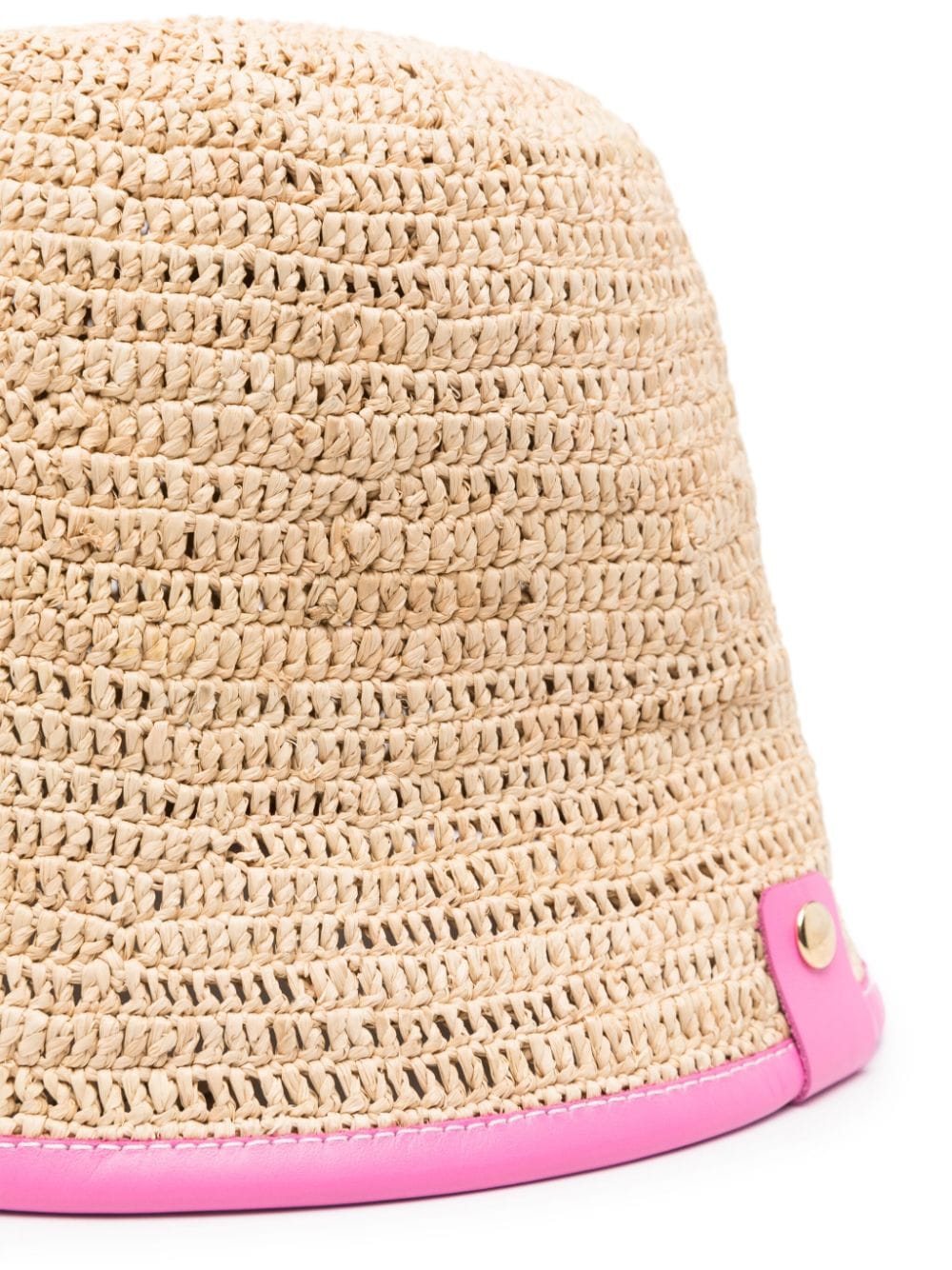 JACQUEMUS Raffia Hat Fuchsia