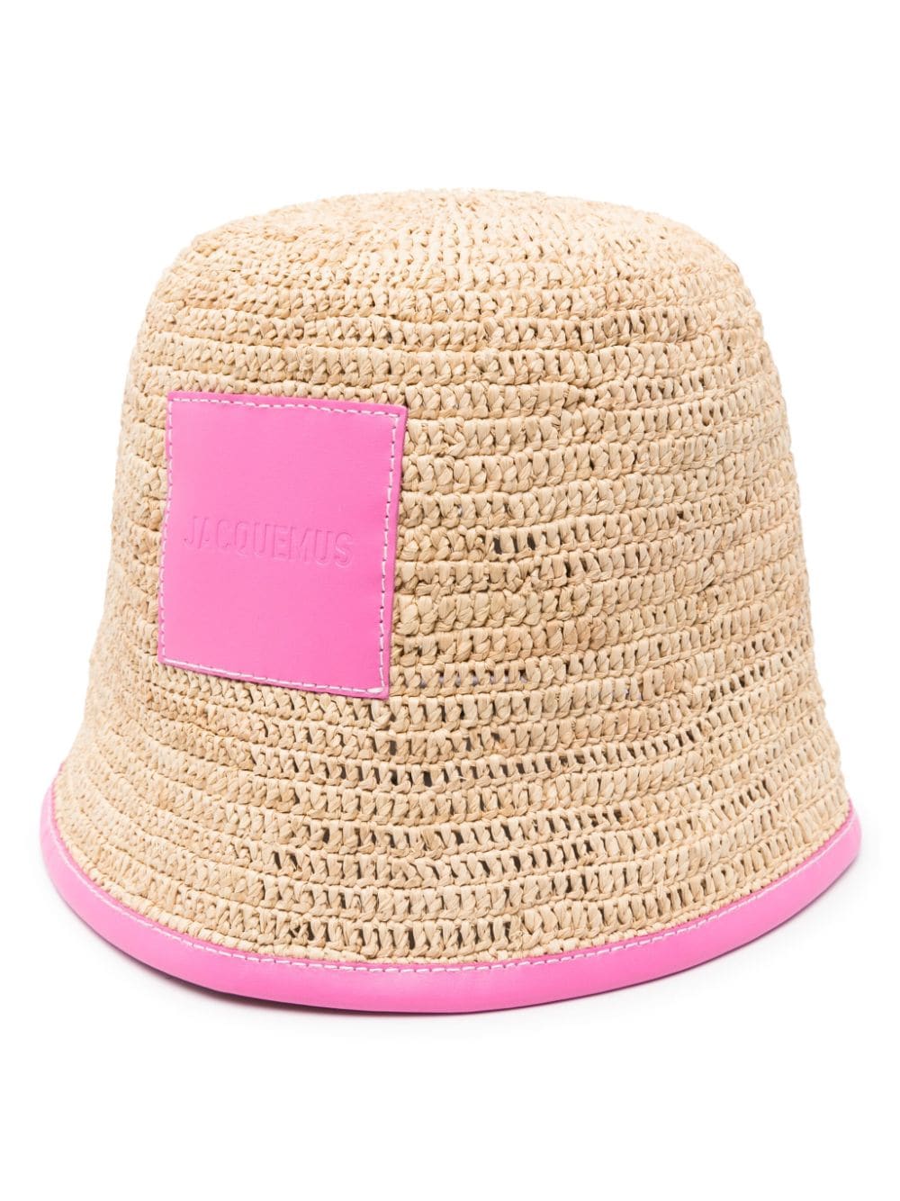 JACQUEMUS Raffia Hat Fuchsia