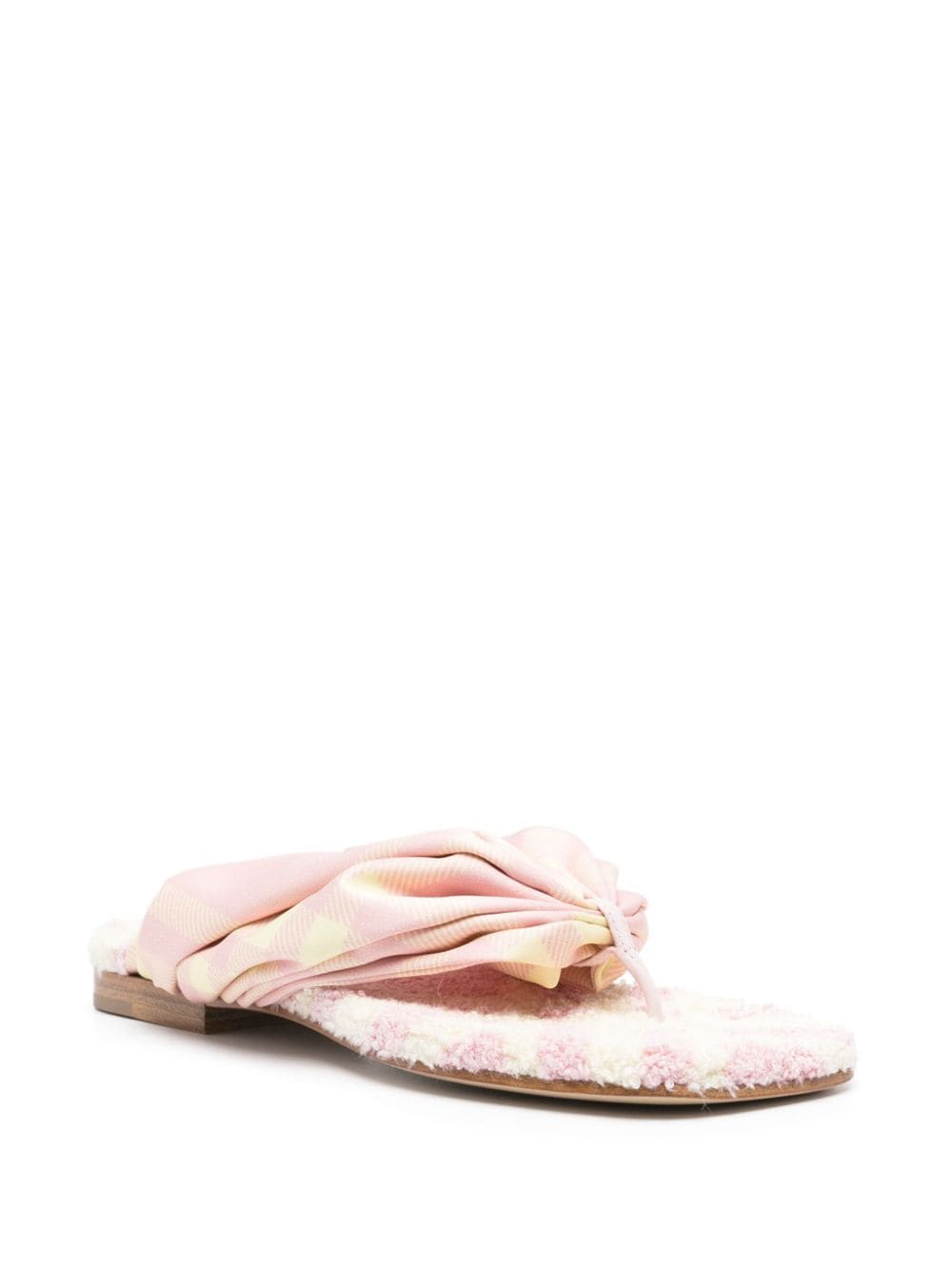 Burberry Open Toe Flat Sandals