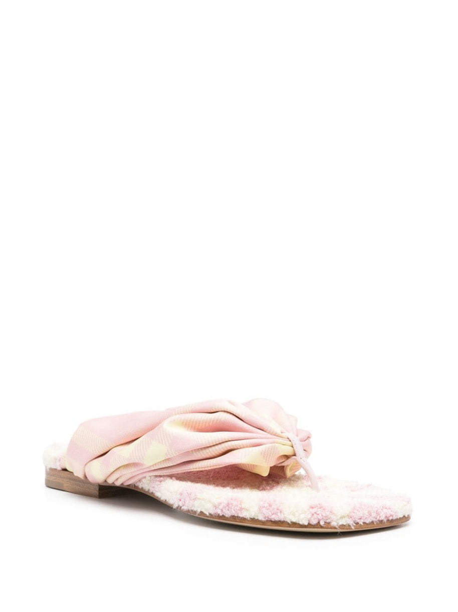 Burberry Check Thong Sandals