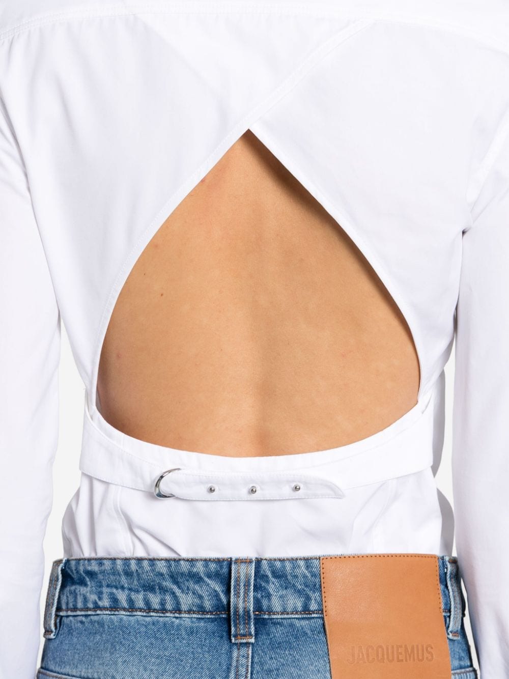 JACQUEMUS Open Back Shirt - White