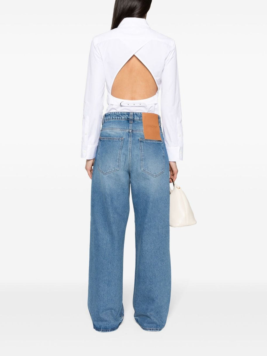 JACQUEMUS Open Back Shirt - White
