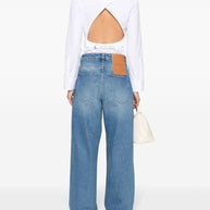 JACQUEMUS Open Back Shirt - White