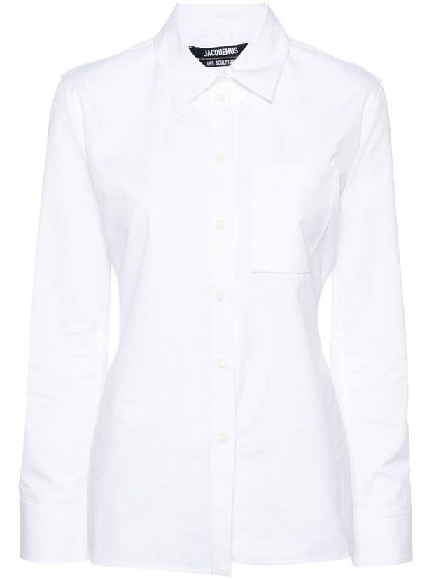 JACQUEMUS Open Back Shirt - White