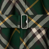 Burberry Check Midi Dress In Green