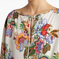 Etro Cotton And Silk Blend Top - White