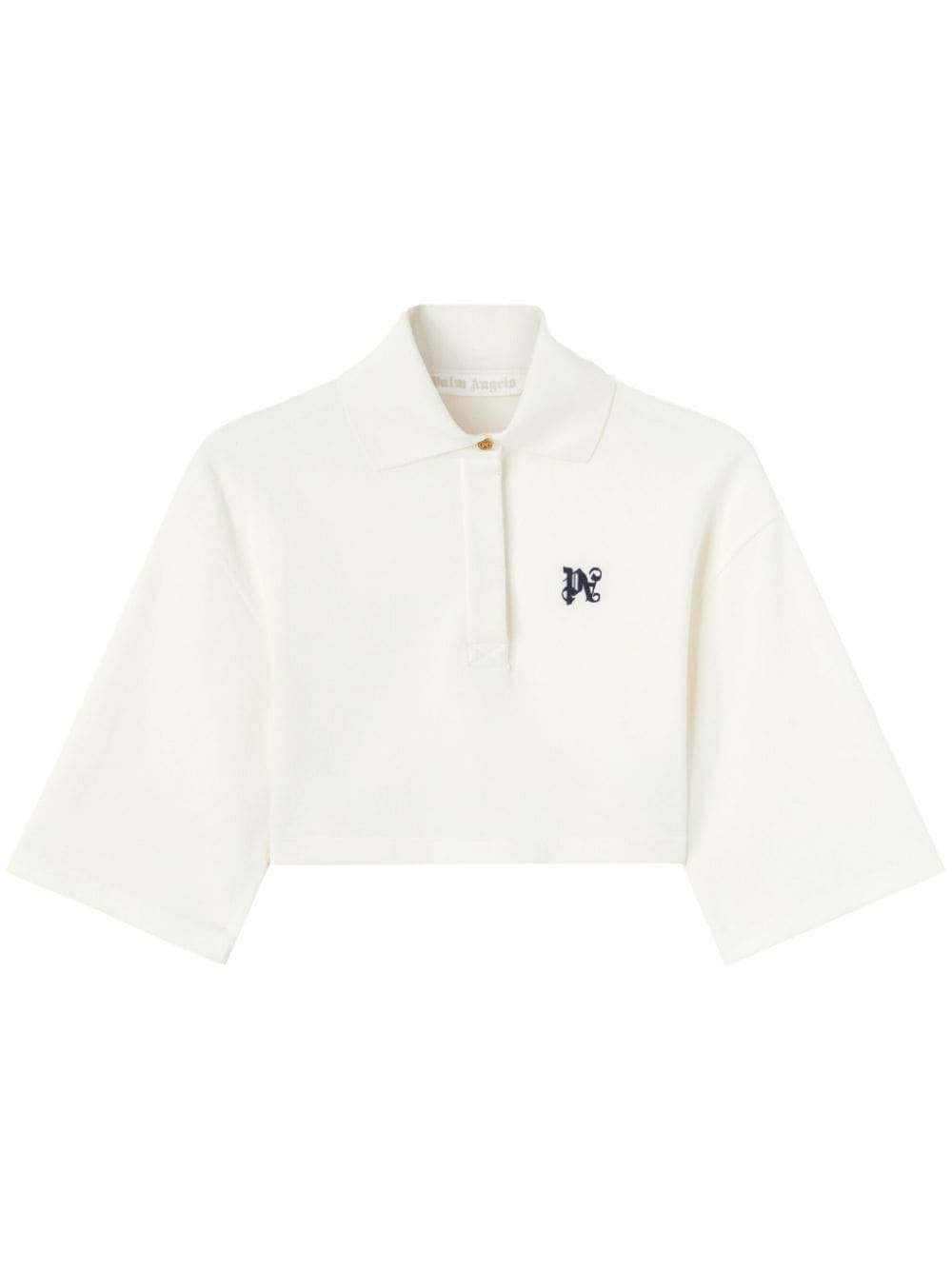 Palm Angels Cropped Polo Shirt