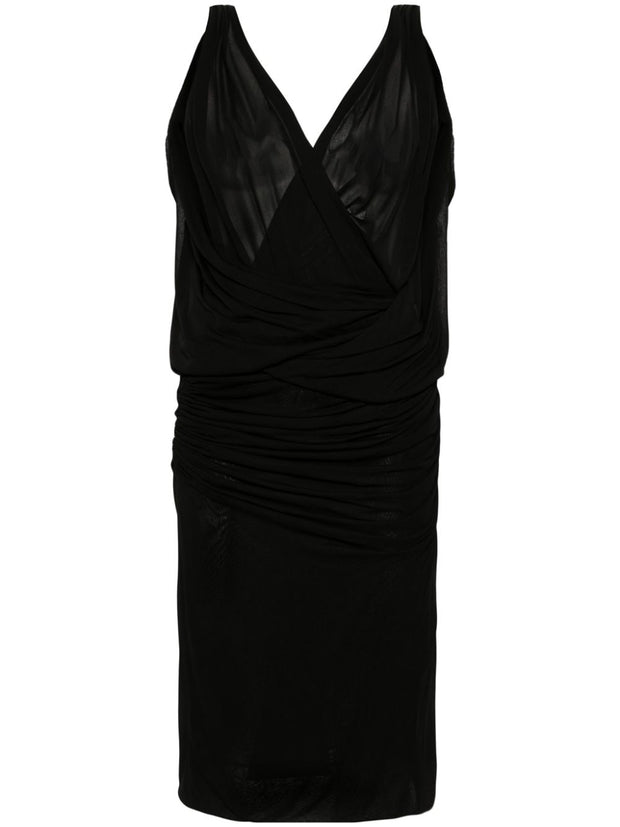 Saint Laurent V-necked Mini Dress