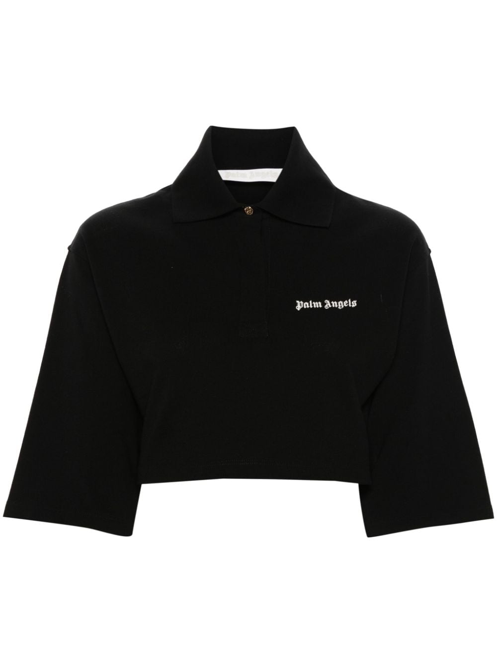 Palm Angels Cropped Polo Shirt