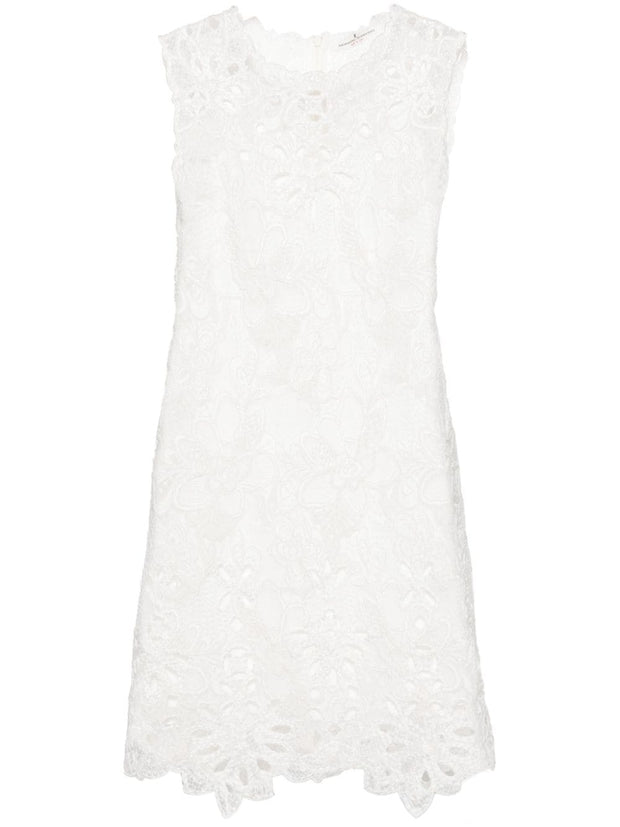 Ermanno Scervino Embroidered Lace Short Dress