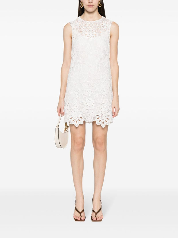 Ermanno Scervino Embroidered Lace Short Dress